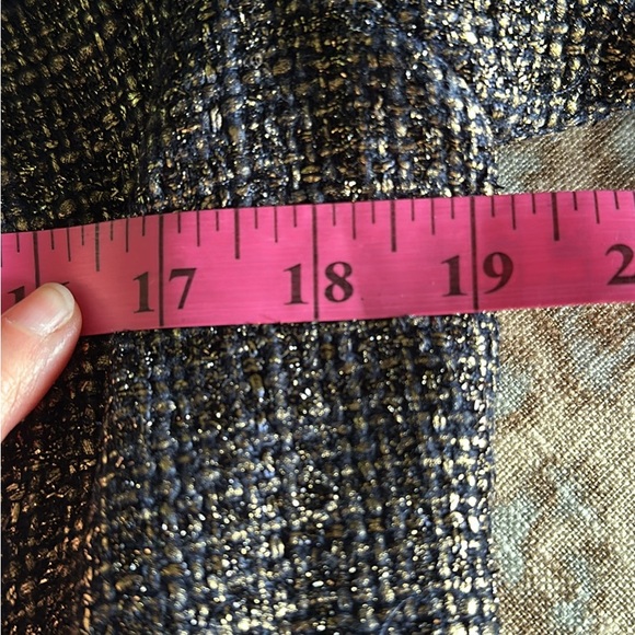 EUC CHICOS Foil Metallic Tweed Jacket size 1 or Medium - Picture 5 of 8